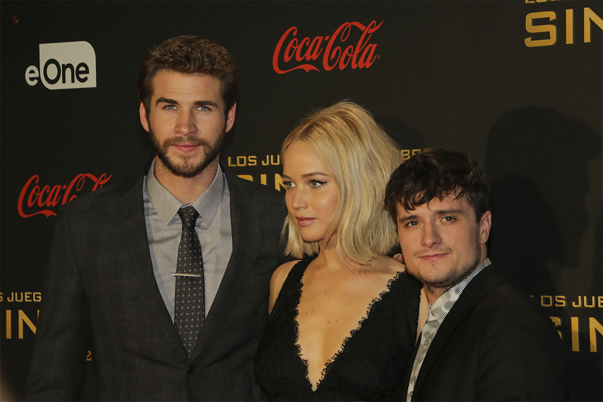 Jennifer Lawrence, Liam Hemsworth y Josh Hutcherson